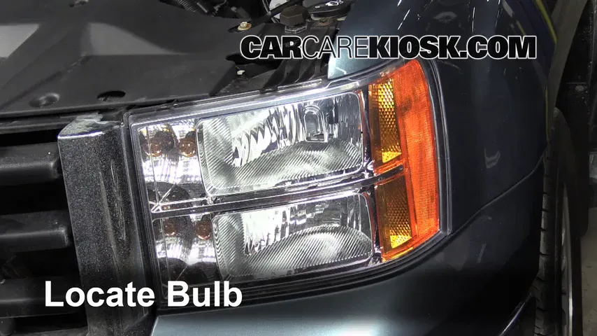 2007 GMC Sierra 1500 SLE 4.8L V8 Extended Cab Pickup (4 Door) Lights Headlight (replace bulb)